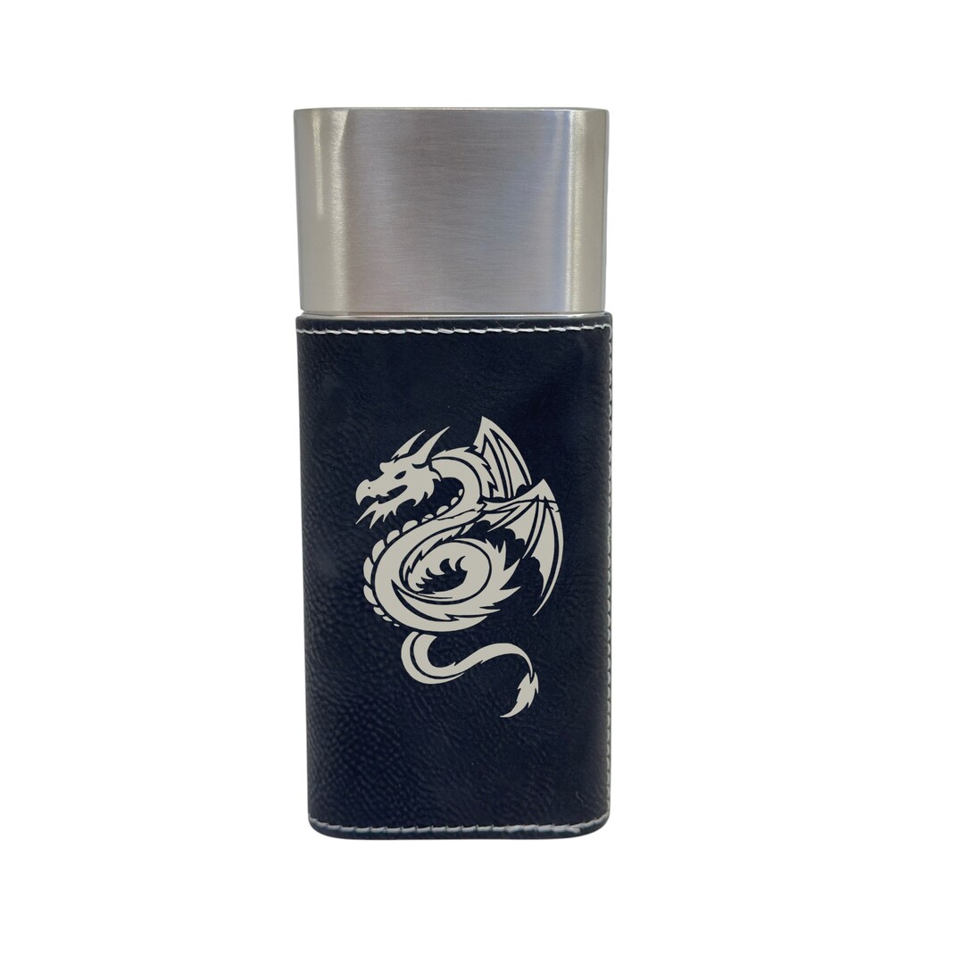 Cigar Case with Cutter - Flying Dragon Leather Cigar Case with Cutter - Flying Dragon Leather